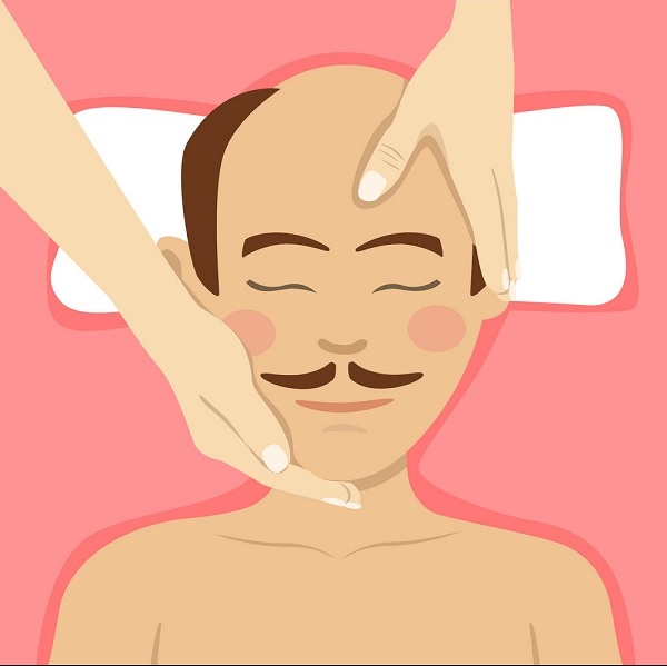 Massage da đầu có giúp mọc tóc không? 3 Massage da đầu cho nam bị hói đầu