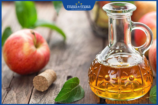 trị mụn trứng cá bằng giấm táo