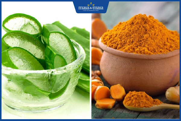 nha đam bột nghệ trị mụn ẩn