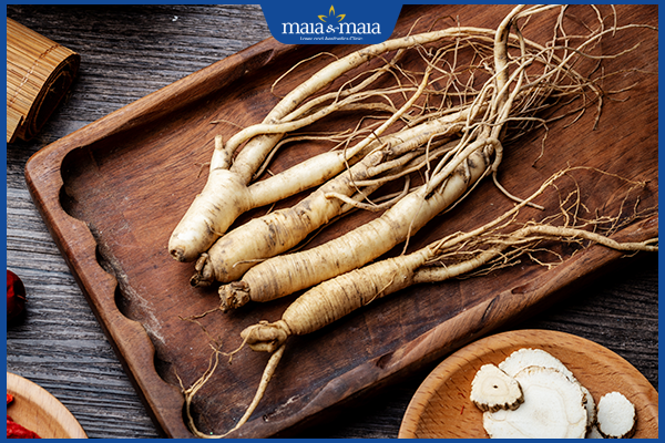 nhân sâm trị rụng tóc