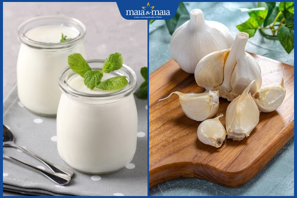 tỏi và sữa chua