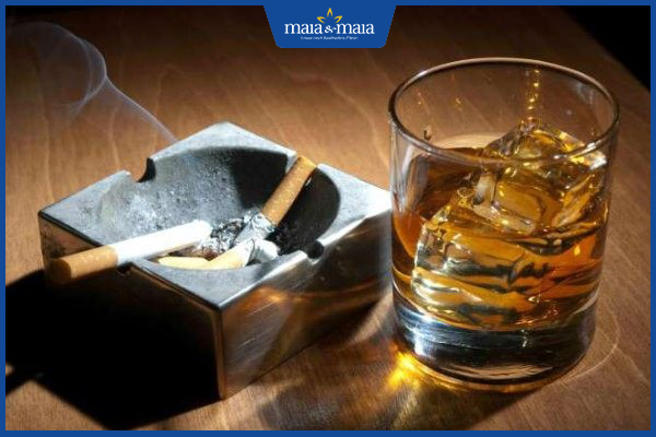 tránh thuốc lá bia rượu