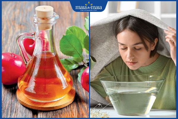 xông hơi giấm táo