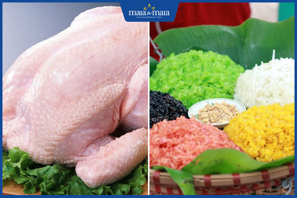 gà và đồ nếp