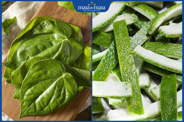 lá trầu không vỏ bưởi