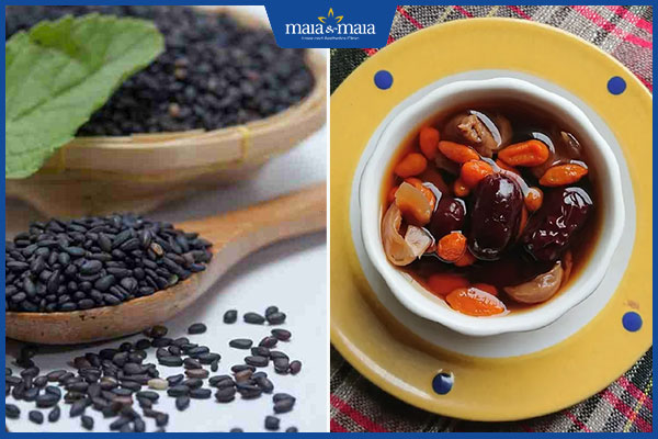 mè đen táo nhục