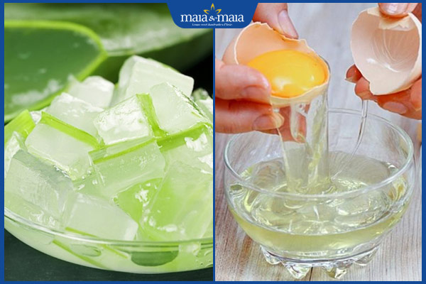 nha đam lòng trắng trứng
