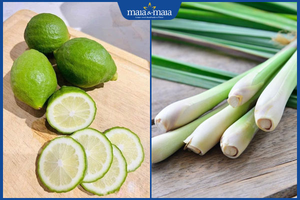 sả chanh xông mặt