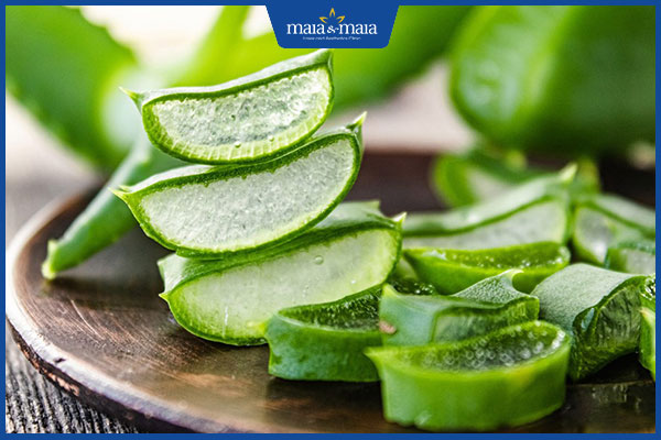 dùng nha đam trị mụn bọc má