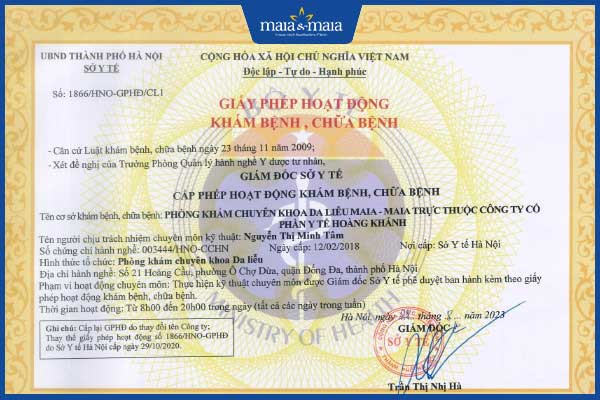 giấy phép hoạt động