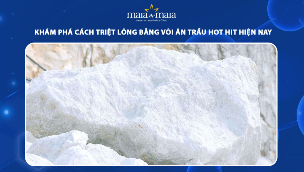 triệt lông bằng vôi ăn trầu