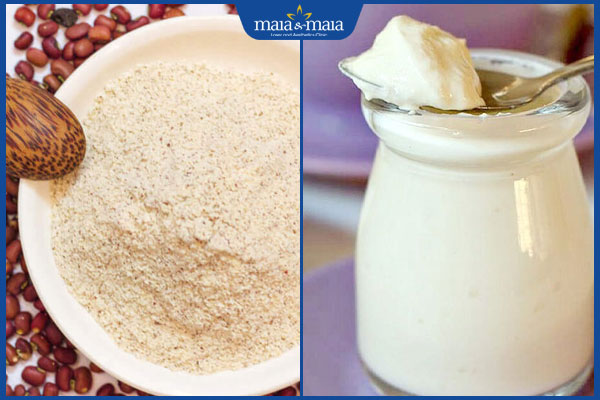 sạch nám với bột đậu đỏ và sữa chua
