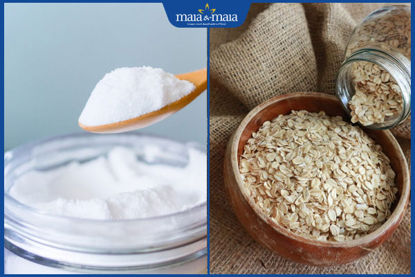 trị nám từ hỗn hợp baking soda và bột yến mạch