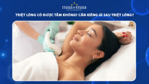 triệt lông có được tắm không