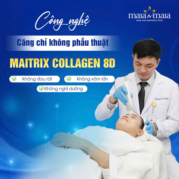 công nghệ maitrix collagen 8d tại maia