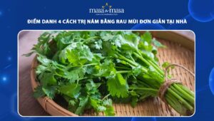 cách trị nám bằng rau mùi