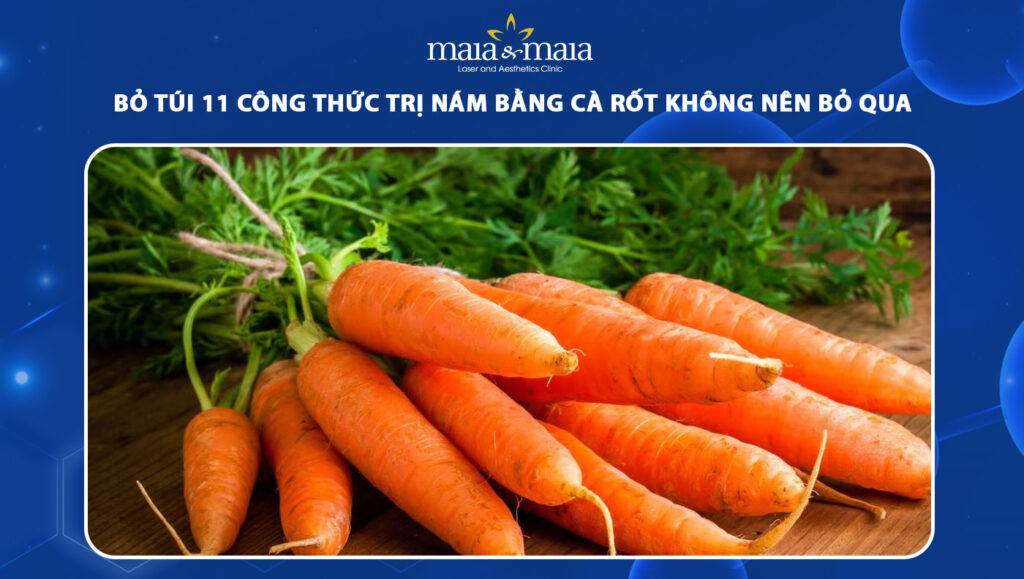 trị nám bằng cà rốt