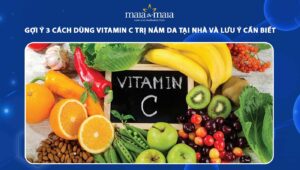 vitamin C trị nám da